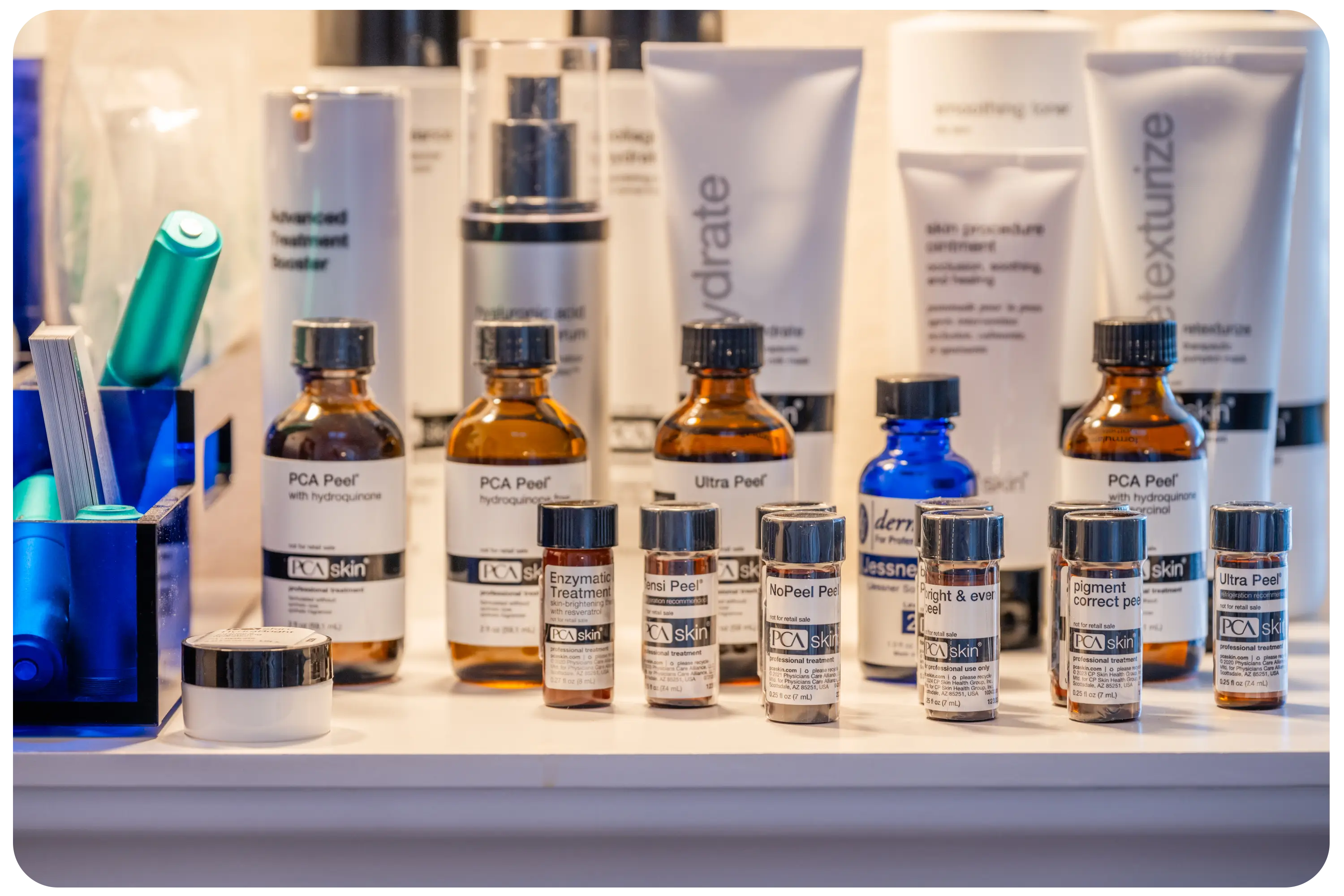 PCA skin peel and treatment products.